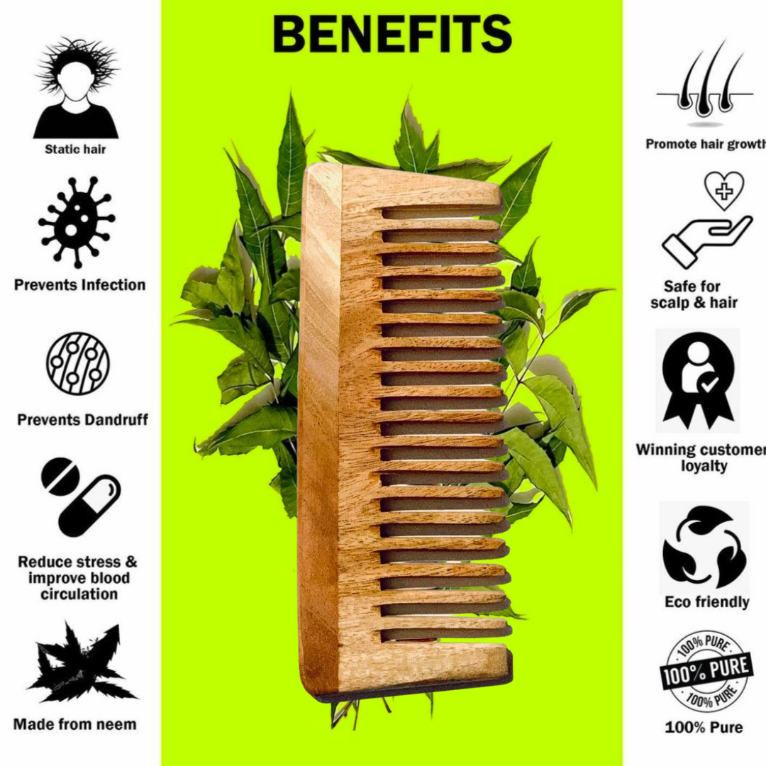 Natural Brown Mehndi With Neem Comb (Flat 10% Off)